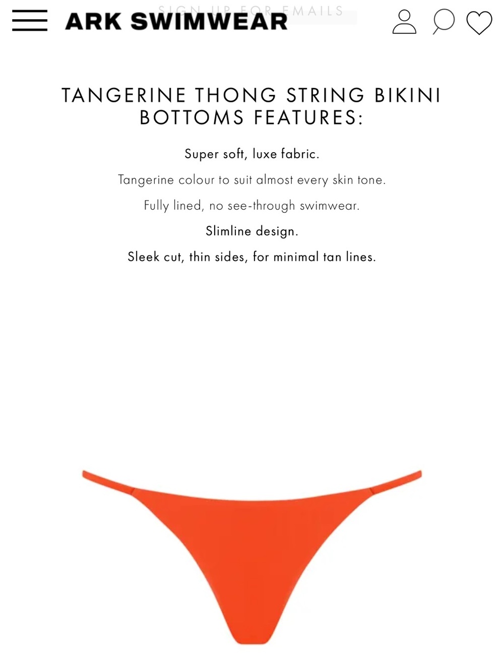 ARK SWIMWEAR Tangerine Bikini - Picture 10 of 12